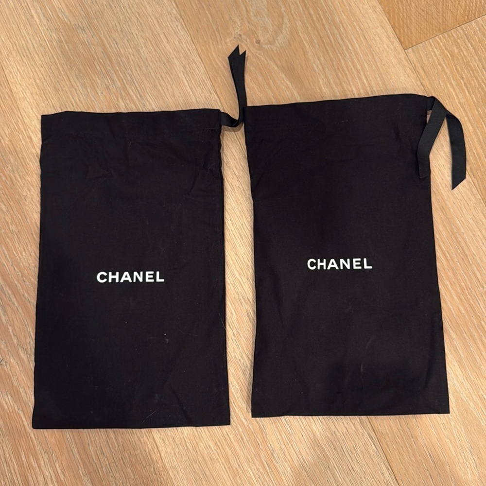 Chanel canvas dust/shoe bags